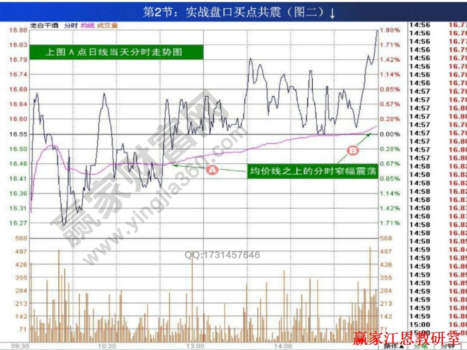 老白干酒的分時走勢圖