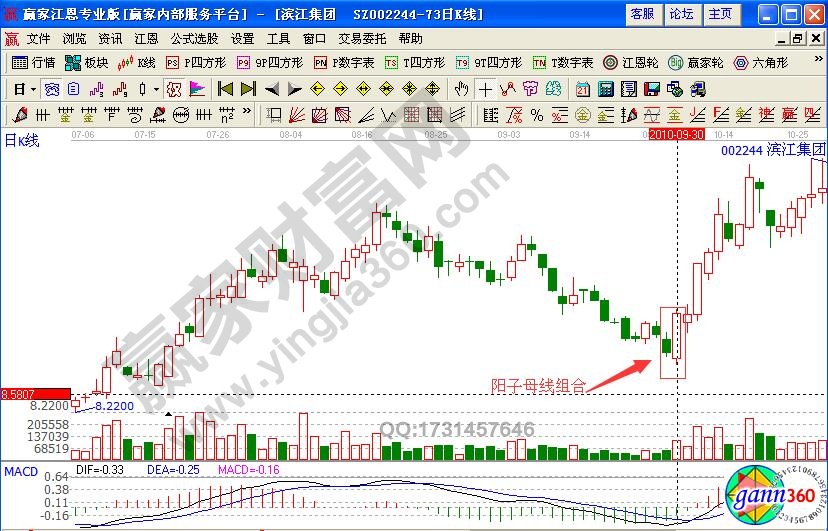 濱江集團(tuán)陽子母線怎樣研判起漲信號(hào)