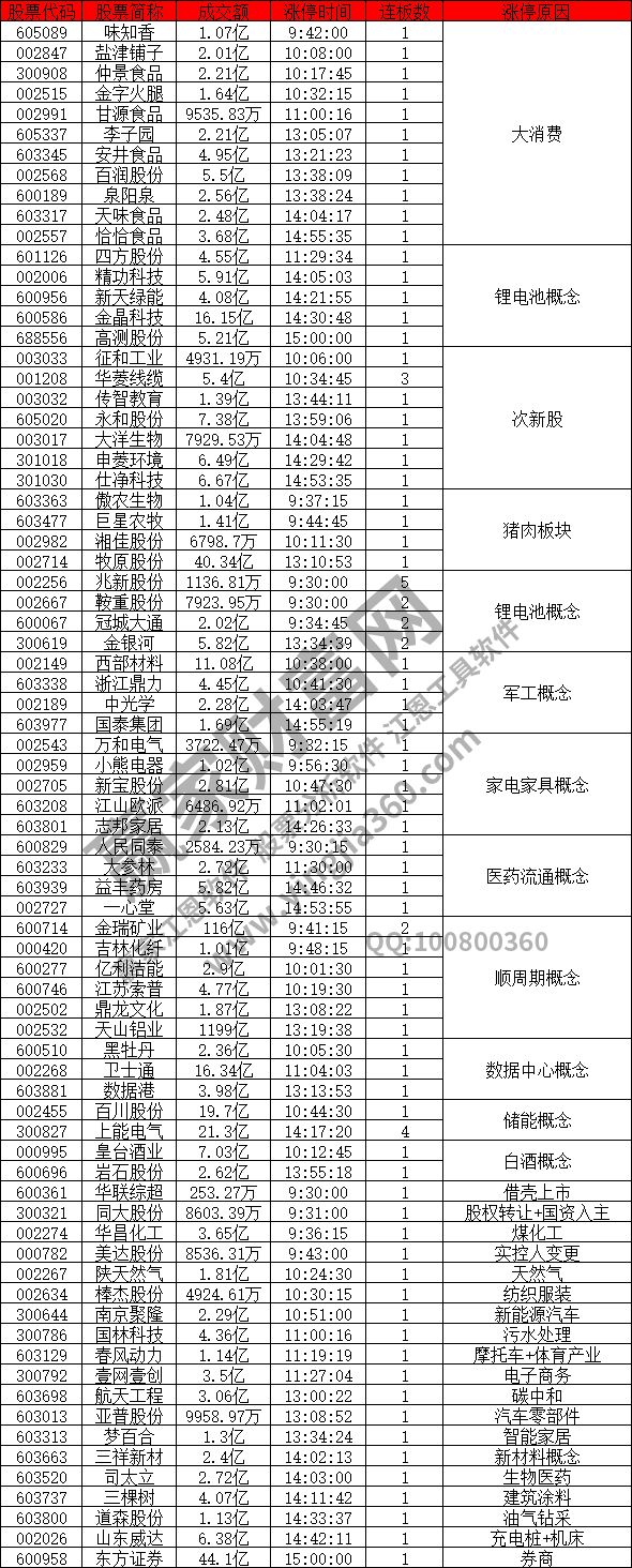 大消費(fèi)概念股